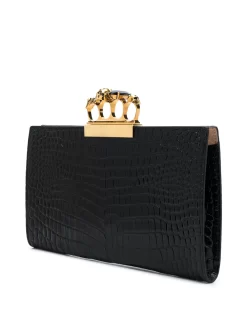 Donna Alexander McQueen Clutch Four Ring -Femminile Moda Negozio 15565434 27938227 1000