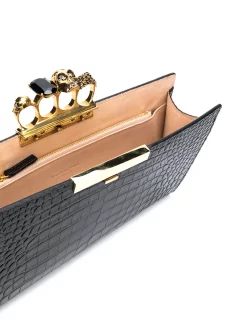 Donna Alexander McQueen Clutch Four Ring -Femminile Moda Negozio 15565434 27938228 1000