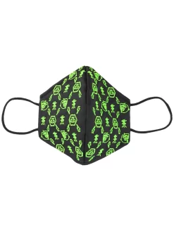 Donna Philipp Plein Mascherina Con Ricamo