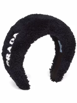 Donna Prada Cerchietto Con Logo