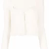 Donna Nanushka Cardigan Con Scollo A Cuore