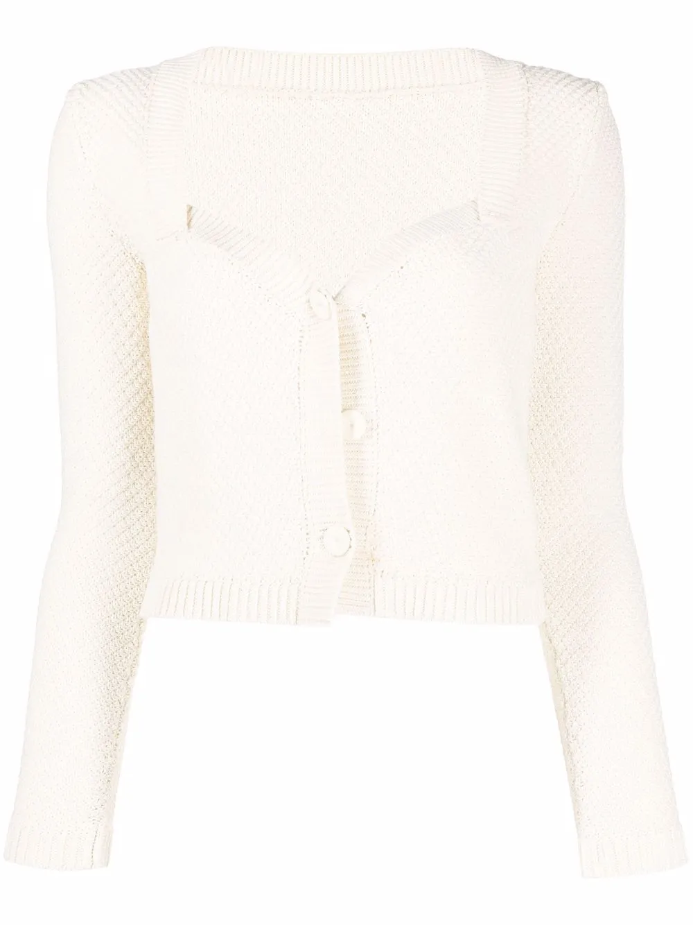 Donna Nanushka Cardigan Con Scollo A Cuore 3 Donna Nanushka Cardigan Con Scollo A Cuore