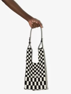 Donna LASTFRAME Borsa Tote Ichimatsu A Quadri -Femminile Moda Negozio 17326819 37167037 1000