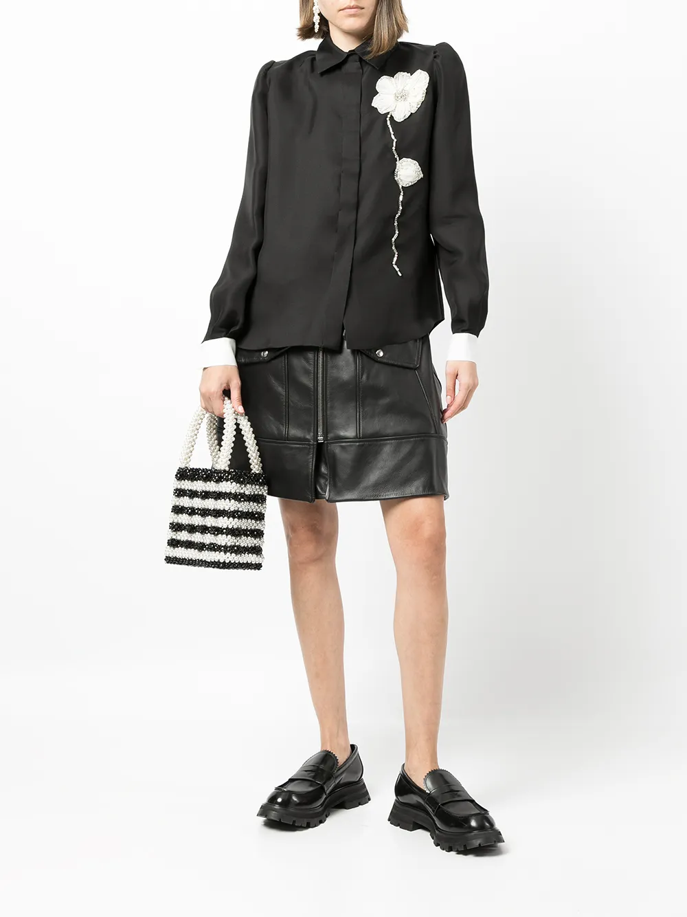 Donna Dice Kayek Camicia Con Applicazione 4 Donna Dice Kayek Camicia Con Applicazione - immagine 2