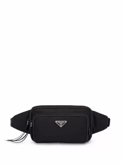 Donna Prada Marsupio Con Placca Logo