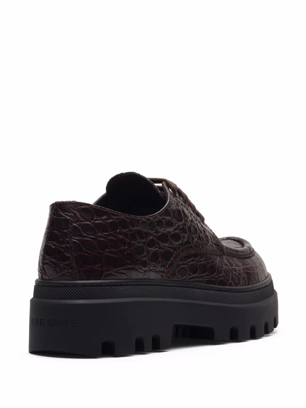 Donna Car Shoe Stringate Con Effetto Coccodrillo 5 Donna Car Shoe Stringate Con Effetto Coccodrillo - immagine 3