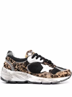 Donna Golden Goose Sneakers Running Sole Con Stampa