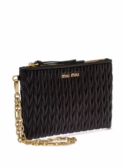 Donna Miu Miu Clutch Matelassé Con Logo -Femminile Moda Negozio 17736768 37214167 1000