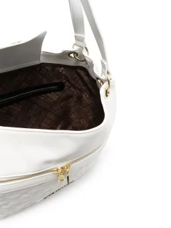 Donna Love Moschino Borsa Tote Con Placca Logo -Femminile Moda Negozio 17827798 40132351 1000