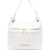 Donna Love Moschino Borsa Tote Con Placca Logo -Femminile Moda Negozio 17827798 40132359 1000