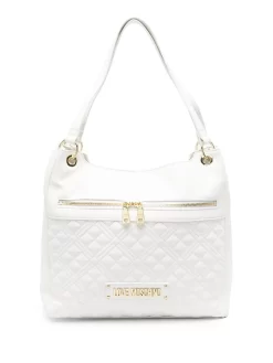 Donna Love Moschino Borsa Tote Con Placca Logo