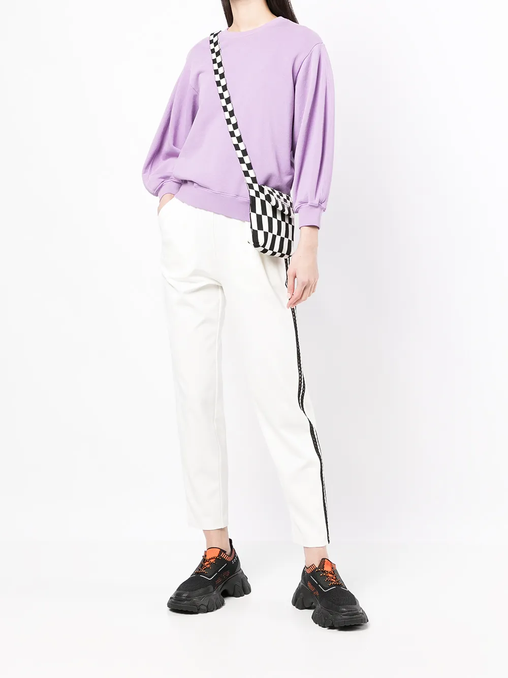 Donna TWINSET Pantaloni Sportivi Con Bande Laterali 4 Donna TWINSET Pantaloni Sportivi Con Bande Laterali - immagine 2