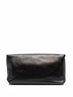 Donna Jil Sander Clutch Goji Con Logo Goffrato