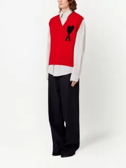 Donna AMI Paris Top Ami De Coeur -Femminile Moda Negozio 17961307 43743526 1000