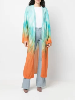 Donna Canessa Cardigan Lungo Con Effetto Sfumato -Femminile Moda Negozio 18022115 38965358 1000