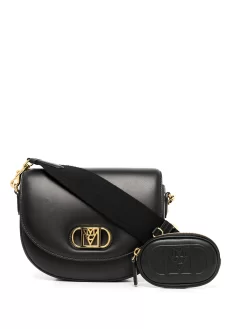 Donna MCM Borsa A Tracolla Con Placca Logo