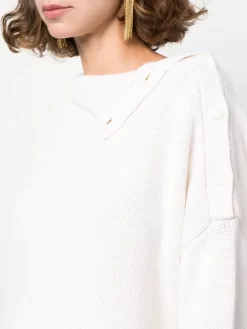 Donna Yves Salomon Maglione Con Bordo A Coste -Femminile Moda Negozio 18044695 40076784 1000