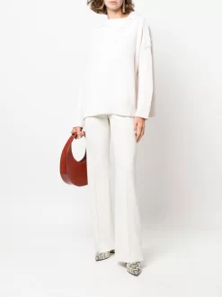 Donna Yves Salomon Maglione Con Bordo A Coste -Femminile Moda Negozio 18044695 40077228 1000