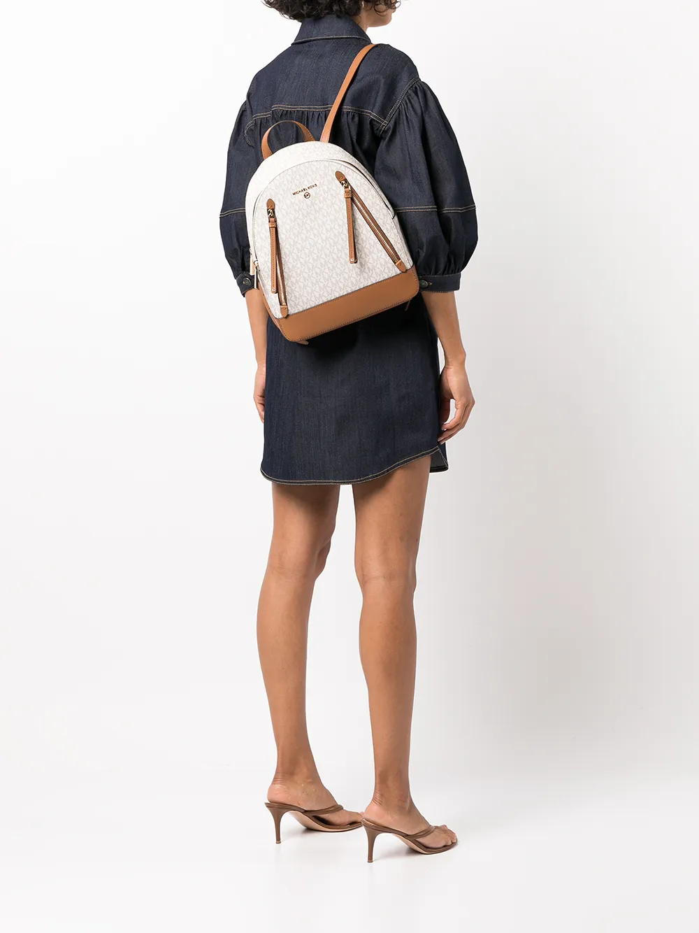 Donna Michael Kors Zaino Brooklyn Con Monogramma 4 Donna Michael Kors Zaino Brooklyn Con Monogramma - immagine 2