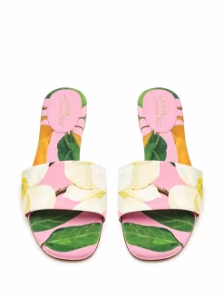 Donna Oscar De La Renta Sandali Ivy A Fiori -Femminile Moda Negozio 18207310 38780006 1000