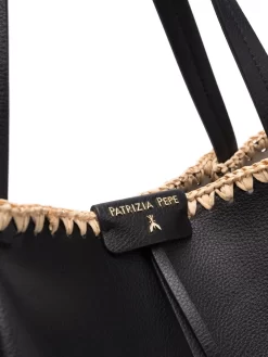 Donna Patrizia Pepe Borsa Tote Bicolore -Femminile Moda Negozio 18313821 39553589 1000