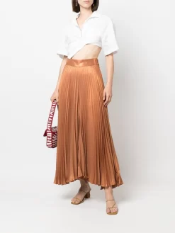 Donna STYLAND Pantaloni Plissettati A Gamba Ampia -Femminile Moda Negozio 18370275 39485914 1000