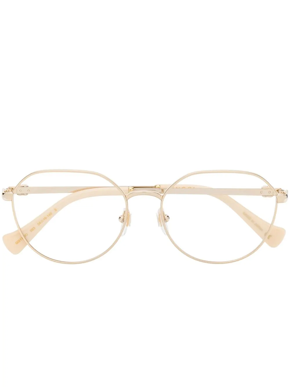 Donna Gucci Eyewear Occhiali Tondi Metallizzati 3 Donna Gucci Eyewear Occhiali Tondi Metallizzati