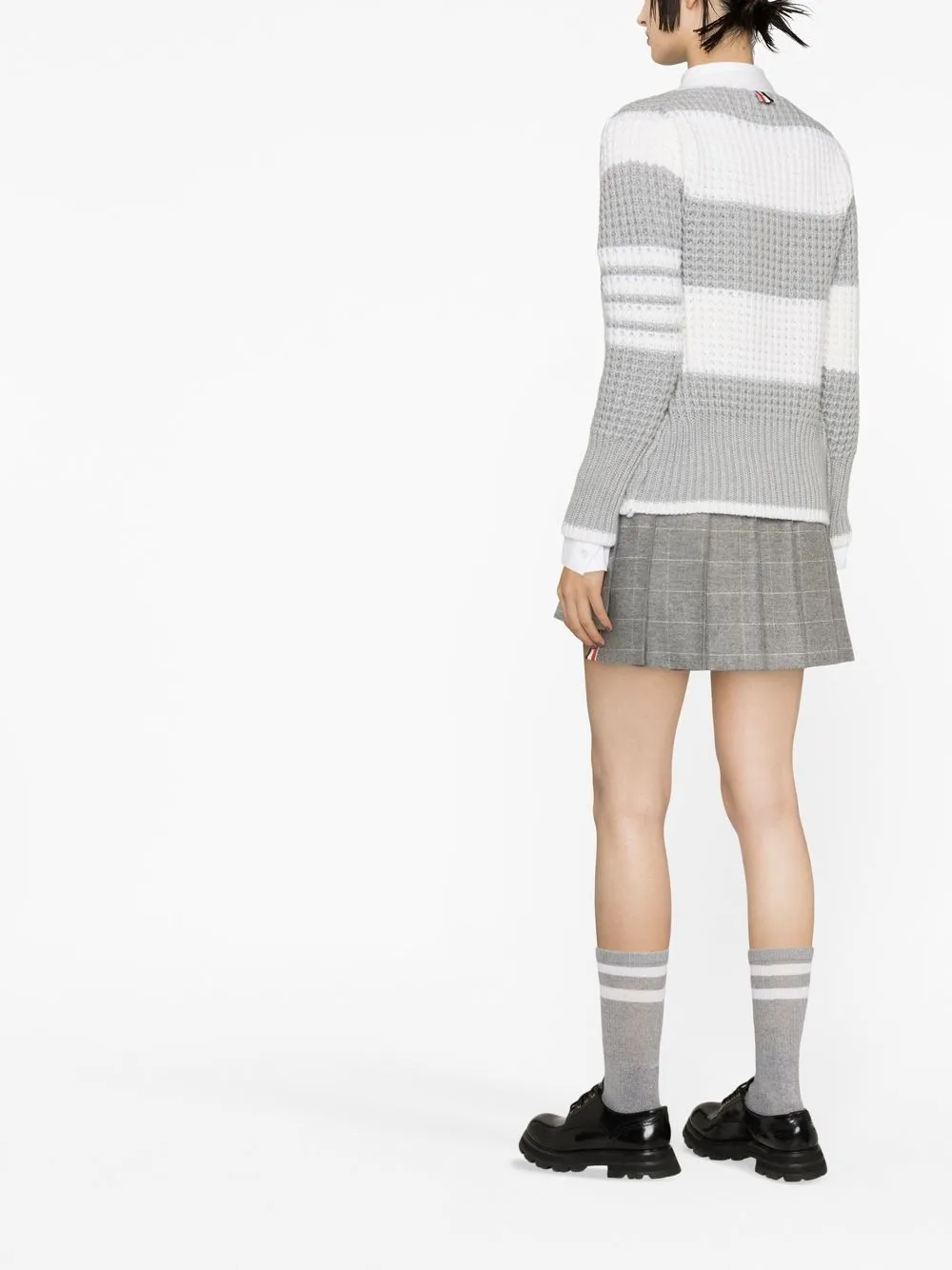 Donna Thom Browne Cardigan Con Dettaglio A 4 Righe 5 Donna Thom Browne Cardigan Con Dettaglio A 4 Righe - immagine 3