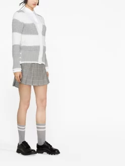 Donna Thom Browne Cardigan Con Dettaglio A 4 Righe 9 Donna Thom Browne Cardigan Con Dettaglio A 4 Righe -Femminile Moda Negozio 18439687 42500324 1000