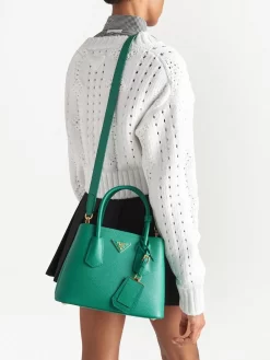 Donna Prada Borsa Tote Double Saffiano -Femminile Moda Negozio 18453838 39724292 1000