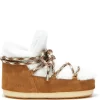 Donna Moon Boot Stivali Stringati In Shearling