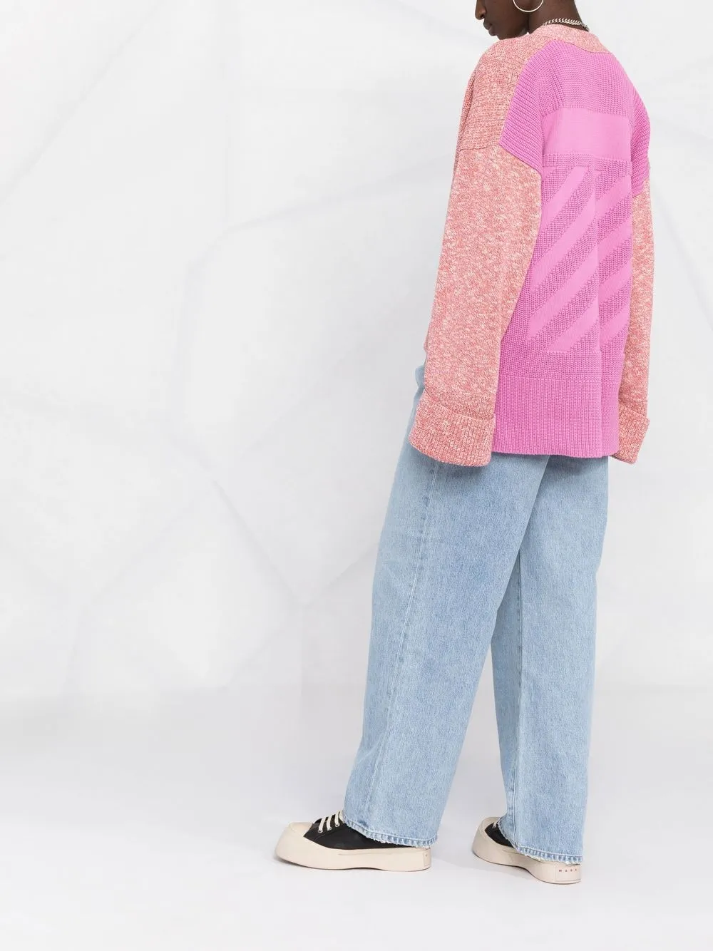 Donna Off-White Cardigan Oversize Diag-stripe 8 Donna Off-White Cardigan Oversize Diag-stripe - immagine 6