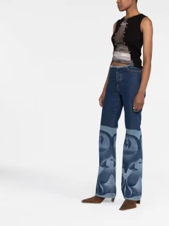 Donna Conner Ives Jeans Svasati Con Stampa -Femminile Moda Negozio 18643431 44435704 1000