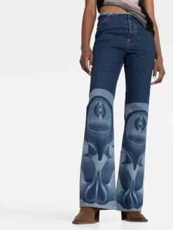 Donna Conner Ives Jeans Svasati Con Stampa -Femminile Moda Negozio 18643431 44435705 1000