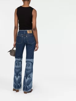 Donna Conner Ives Jeans Svasati Con Stampa -Femminile Moda Negozio 18643431 44436152 1000