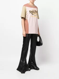 Donna Marine Serre T-shirt Con Inserto Moon -Femminile Moda Negozio 18704796 41140333 1000