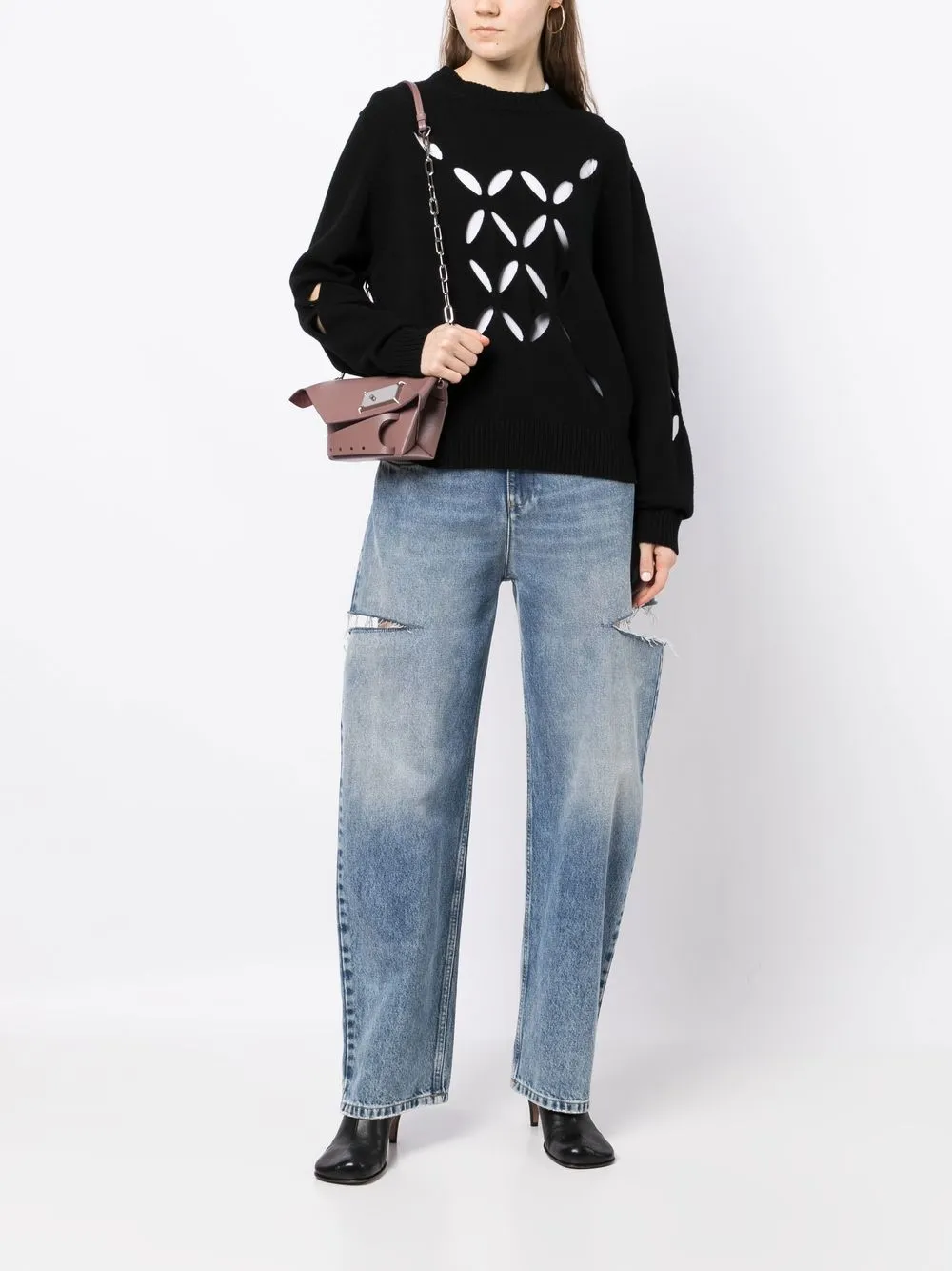 Donna Maison Margiela Borsa A Spalla Snatched Piccola 4 Donna Maison Margiela Borsa A Spalla Snatched Piccola - immagine 2