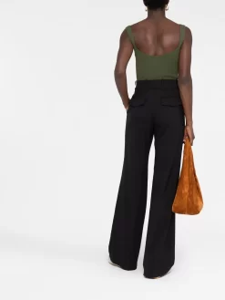 Donna Chloé Pantaloni Svasati A Vita Alta -Femminile Moda Negozio 19086902 41971445 1000