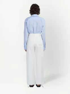 Donna Marni Pantaloni Dritti Con Ricamo -Femminile Moda Negozio 19118632 44487198 1000