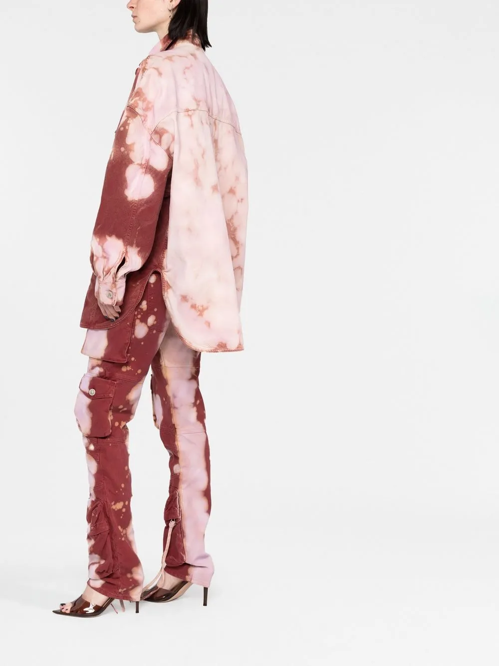 Donna The Attico Giacca Denim Con Fantasia Tie-dye 8 Donna The Attico Giacca Denim Con Fantasia Tie-dye - immagine 6