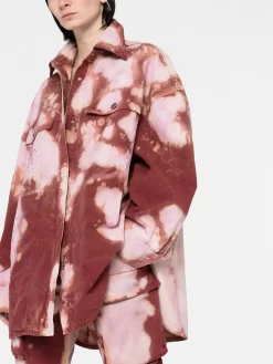 Donna The Attico Giacca Denim Con Fantasia Tie-dye 12 Donna The Attico Giacca Denim Con Fantasia Tie-dye -Femminile Moda Negozio 19136825 44127533 1000