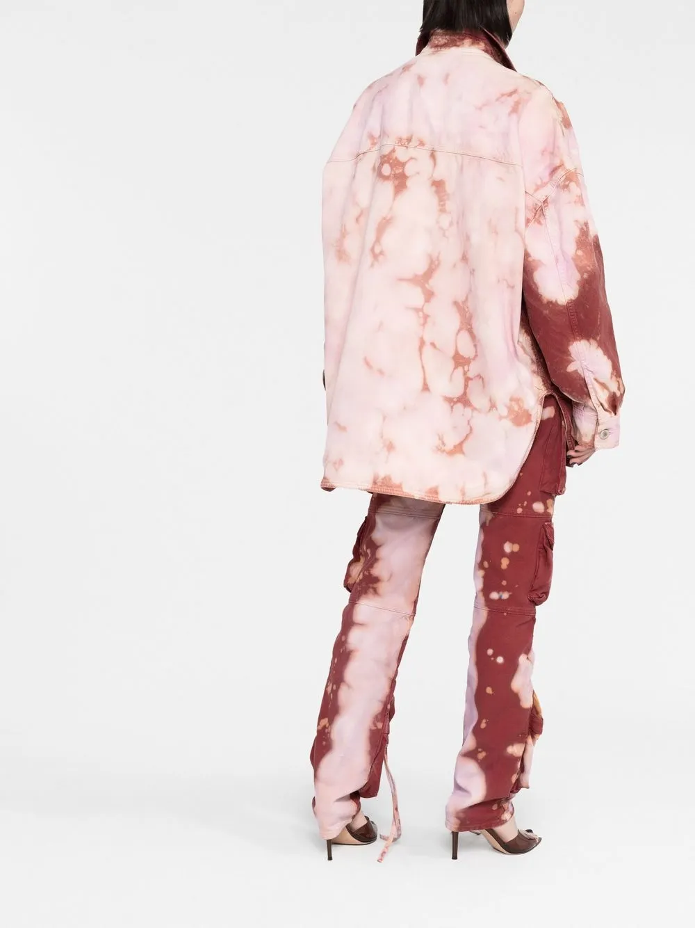 Donna The Attico Giacca Denim Con Fantasia Tie-dye 6 Donna The Attico Giacca Denim Con Fantasia Tie-dye - immagine 4