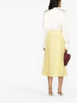 Donna Jil Sander Blusa A Maniche Lunghe Con Ruches 9 Donna Jil Sander Blusa A Maniche Lunghe Con Ruches -Femminile Moda Negozio 19143087 41946128 1000