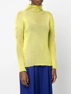 Donna Issey Miyake Top Traforato A Collo Alto 9 Donna Issey Miyake Top Traforato A Collo Alto -Femminile Moda Negozio 19149203 41934700 1000