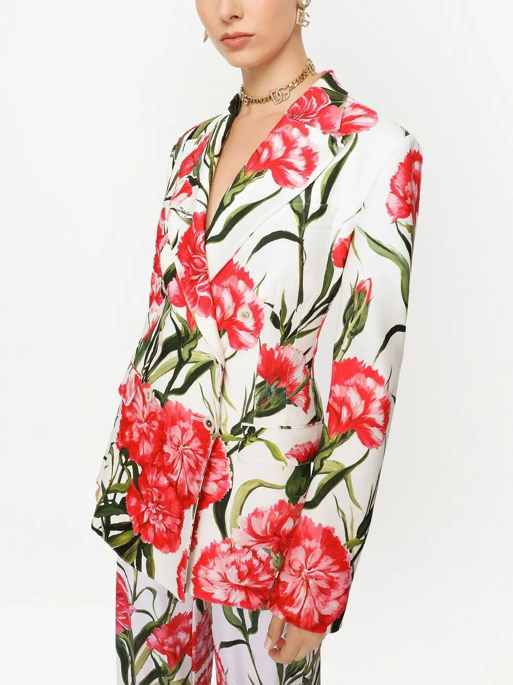 Donna Dolce & Gabbana Blazer Doppiopetto A Fiori 7 Donna Dolce & Gabbana Blazer Doppiopetto A Fiori - immagine 5