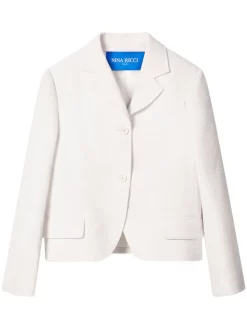 Donna Nina Ricci Blazer Monopetto Bouclé