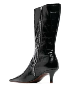 Donna Jil Sander Stivali Con Effetto Coccodrillo -Femminile Moda Negozio 19223111 43905832 1000