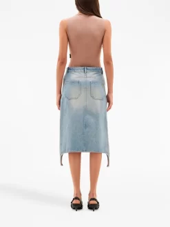 COURREGES Donna Courrèges Gonna Midi Denim -Femminile Moda Negozio 19225379 44763043 1000