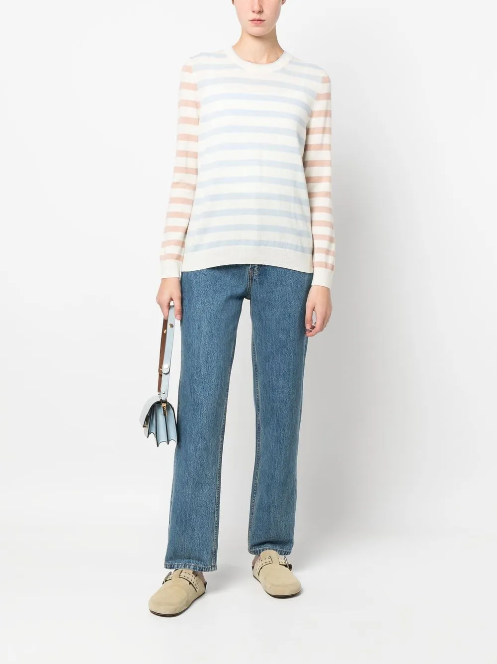 Donna Chinti And Parker Maglione Girocollo Riley A Righe 4 Donna Chinti And Parker Maglione Girocollo Riley A Righe - immagine 2