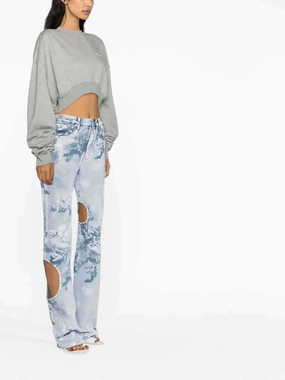 Donna Off-White Jeans Con Inserti 6 Donna Off-White Jeans Con Inserti - immagine 4